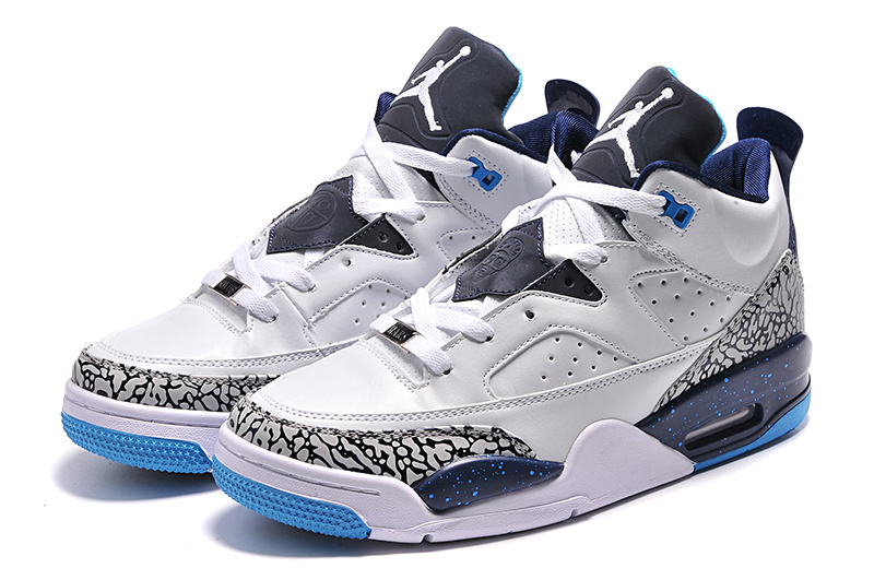 White Blue Jordan Son of Mars Low Shoes